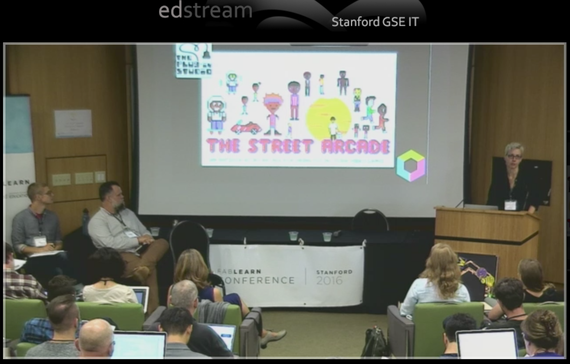 still from presentation at Stanford University's FabLearn Conference 2016